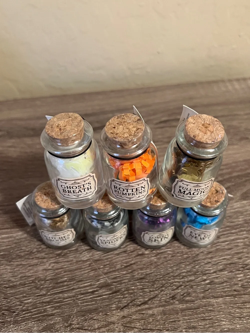 Target Bullseye Halloween Glass Potion Bottles NWT